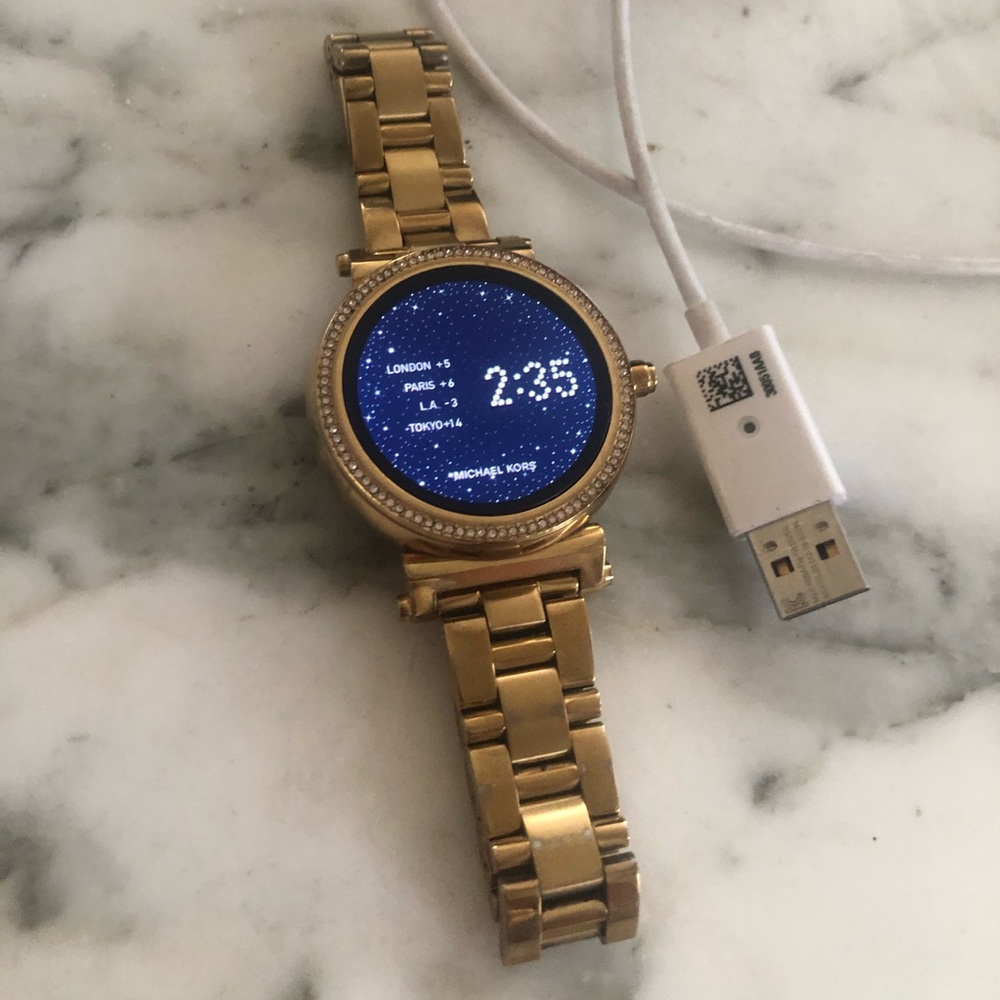 Michael Kors gold smart watch